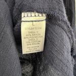 Active USA sz L Black Boho Lace Back Blouse Cottagecore Button Top Photo 4