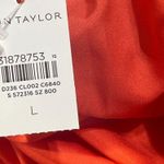 Ann Taylor New Tiered Maxi Skirt Red Floral Size L Large Elastic Waist Photo 4