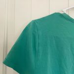 Tommy Hilfiger  women’s logo jewel v-neck teal shirt large‎ Photo 5