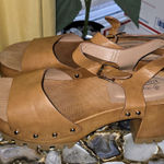 Call it spring Tan Mules Comfortable Leather Clogs Photo 0