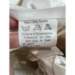 Mon Cheri Vintage White Brown Beaded Pearl Bow Sleeve Detail Satin Ballgown Wedd Photo 8