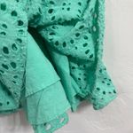 Lilly Pulitzer Chrisella Eyelet Embroidered Midi Belted Shirt Dress Green Size 0 Photo 4