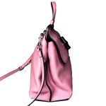 Gucci Bamboo Turn-Lock Daily Hand Bag Pink Leather 2way Silver Hardware Auth Photo 6