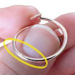 Rose Gold Tone Arrow Thin Dainty Band Wrap Ring Photo 7