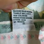 Vintage Mixed Blues White Beachy Pattern Short Sleeve Button Up Shirt Size M Size M Photo 4