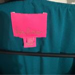 Lilly Pulitzer KALIANNA DRESS *VALENCIA TEAL* METALLIC STRIPE | Long Sleeve | XS Photo 3