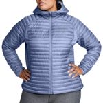 Eddie Bauer  Dusty Blue MicroTherm 2.0 Down Collared Jacket Plus Size 3X NEW Tags Photo 0