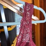 Aerie Lace Bralette in Burgundy Size Medium Photo 4