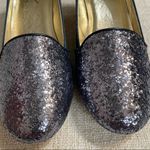 Matt Bernson Blue Leather Suede Heels with a Glitter Cap Toe Size 11 Photo 5