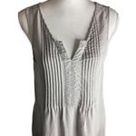 Malvin Hamburg Germany Grey Linen Midi Tank Dress Size M Photo 46