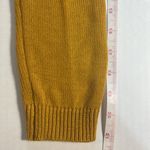Lulus  Pointelle Me More Sweater Mustard Yellow Cotton Blend Oversized Size Small Photo 14