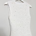 ZARA  Pearl Trim Mini White Dress Photo 7