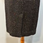 Liz Claiborne VTG Black Speckled Tweed Pencil Skirt Wool Blend Midi, Size 10 Photo 6