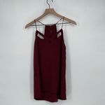 EXPRESS  Burgundy Crisscross Neck Cami Tank Top Size Medium Photo 1