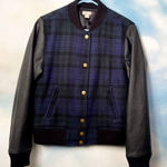 J.Crew  wool + faux leather jacket Photo 0