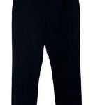 Mango  Black High Rise Side Zip Straight Leg Dress Trouser Pants 4 Photo 0