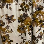 Denim & Co. Floral Printed Crop Kick Flare Jeans Neutral Women's Size 14 Green Photo 2