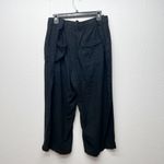 Naturals D&Co. Linen Blend Beach Vacation Relaxed Coastal Womens Pants Size XL Black Photo 4