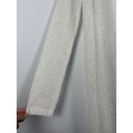 Meshki White Shimmer Catalina Longline Knit Metallic Carigan Swim Coverup Size M Photo 3