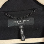 Rag and Bone  $550 spring wool black knit blazer jacket button Photo 6