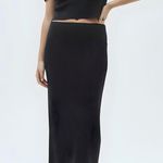 NAKEDCASHMERE Amey Cotton Cashmere Crewneck Baby Tee, Black, XS Black Photo 5