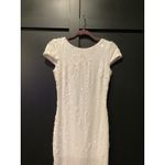 Dress the Population  marcella white Sequin Bodycon low back Midi Dress Small Photo 9