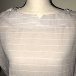 Listicle  boat neck button sleeve stripe top medium Photo 4
