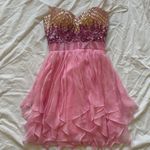 Sherri Hill Pink Embellished Dress Photo 0
