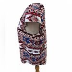 Pink Rose Polyester Aztec Printed Blouse Top Size Large Photo 1