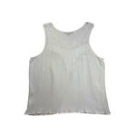 Women’s Ambiance Size 2XL White Embroidered Tank Top. Photo 3