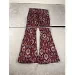 Anthropologie  Damask Jacquard Flare Pants Purple Floral Sz 8 NWT Photo 7