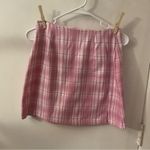 SheIn Plaid Pink/White Skirt S Barbiecore Light Academia Bratz Classic Preppy Photo 2
