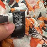 Mile Gabrielle Maxi Dress Womens 3X Bright Geometric Print‎ Ruffled Straps Orange Photo 10