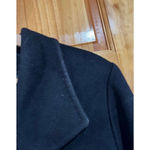Fleurette Loro Piana Black Wool Coat Italy Tailored Jacket Size 14 Photo 2