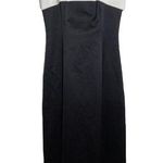 Alex Evenings  Formal Maxi Dress Sleeveless Pleated Square Neck Black White 8 Photo 0