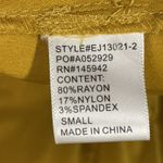 Eden Society Womens S Jacket Antsla Yellow Mustard Stretch Snap Down Cargo Cinch Photo 6
