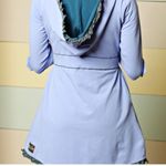 Matilda Jane  Jacket Size Medium Lilac, Teal, Ruffled, Hooded, Tie Front C23 Photo 2