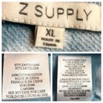 Z Supply Women's Blue White Tie Dye Short Sleeve Sweatshirt Top Size XL Photo 9