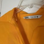 ZARA orange casual resort 2 piece blouse and pants set small medium Photo 2