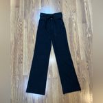 J Brand Gorgeous New Sukey High Rise Wide Leg Tie Waist Black Denim Jeans! Photo 2