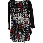 Mishca Dress Y2k City Small Black White Red Long Sleeve Lace‎ Yes Print Dress Photo 0