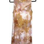 Maurice's  24/7 Orange Tie Dye High Neck Knee-length Shift Dress Photo 1