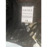Akira  black lace long-sleeve bodysuit Sz 1X Photo 2