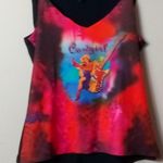 Western Ethics Cowgirl Guitar Tank Top M Red Size M Photo 2