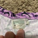 Athleta  Black and Purple Sleeveless V-Neck A-Line Mini Dress Photo 2