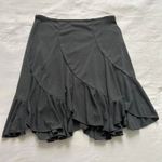 MKM vintage Grey ruffle skirt with stretchy waistband and flared hem Size medium Gray Photo 3