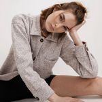 Madewell  MWL (Re)sourced Sweater Fleece‎ Shirt-Jacket in Heather Pale Thistle XS Photo 1