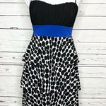 Sweet Storm Black Blue & White Polka Dot Party Dress Size Medium Photo 1