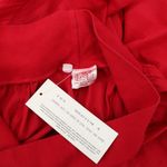 NWT Luna Luz Ruffle Asymmetrical Hem Red Cotton Maxi Skirt M Size M Photo 4