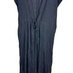 NWT Crystal Comfort Black Rayon Midi Classic Swim Coverup Dress Resortwear Sz XL Photo 0